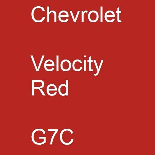 Chevrolet, Velocity Red, G7C.